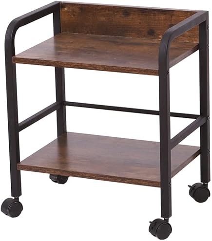 Amazon｜キッチンラックワゴン ラック オープンシェルフ 2段 棚 収納